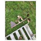 Metal Windmill With Figure