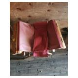 Folding Wooden Canvas Stool