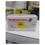 Winchester 40 S&W Ammo, 100 Rounds