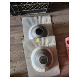 2xBID Galvanized Roof Flashings Set