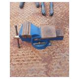 Blue Metal Bench Vise