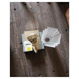 Brass Wall Sconce With Glass Shade