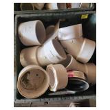 3" White PVC Pipe Elbows