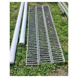 Three 9x79in Metal Grates