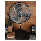 Large Black Industrial Floor Fan