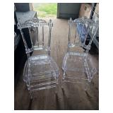 2X BID Clear Plastic Chairs