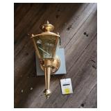 Polished Brass Wall Lantern Fixture