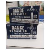 2X BID Fiocchi 9mm Luger 50 pk