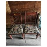 2xBID Wooden Dining Chairs