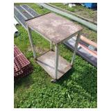 Metal Utility Cart on Casters