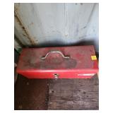 Red Toolbox With Assorted Tools