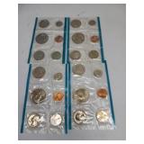 4X BID 1980 Coin Sets in Plastic