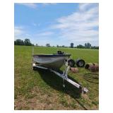 14FT Boat and Trailer, No Titles