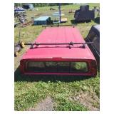 8ft Red Truck Bed Cap