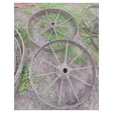 2X BID Rustic Metal Wheels