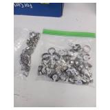 Bag of 63 Rings & Misc Jewelry