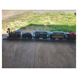 complete Jim Beam decanter train&tracks
