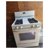White Kenmore Gas Range Oven