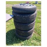 5X BID 225/60R 16 Mastercraft Tires