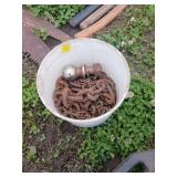Small Bucket of Chain & 2" Ball