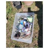 Decorative Items in Bin