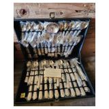 Silver Plated Flatware Set in Case
