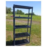 Black Plastic Storage Racking Unit