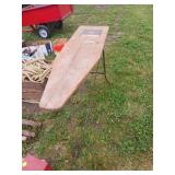 Wooden Ironing Board With Metal Legs