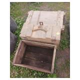 3X BID Wooden Storage Boxes Lot
