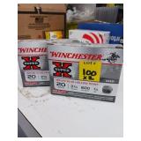 2X BID Winchester 20GA Rifled Slug Ammo