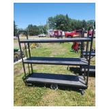 Three-Tier Rolling Utility Cart