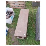 Wooden Storage Trunk With Hinged Lid