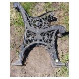 Cast Iron Bench Ends with Ornate Design