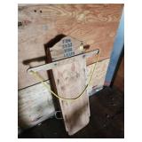 Wooden Sled with Rope Handle
