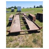 15ft Dual-Axle Flatbed Trailer