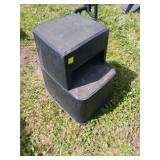 Black Plastic Step Stool