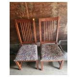 2xBID Wooden Dining Chairs