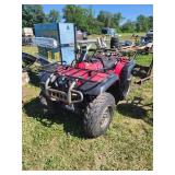 Yamaha Red 4-Wheeler Doesn