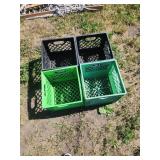 4xBID Plastic Milk Crates