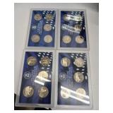4X BID Four US Mint Coin Sets in Cases