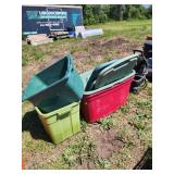 4xBID Plastic Storage Bins
