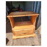 Wooden Side Table With Drawer