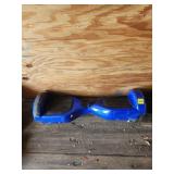 Blue Hoverboard With Rubber Tires