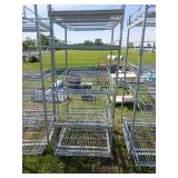 Metal Roller Shelving Unit