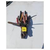 BUNDLE OF PLIERS & WIRE SNIPS