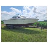 1975 Sea Ray SRV 220 on Trailer