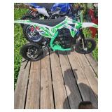 Green MotoTec 50cc 2 stroke Dirt Bike