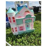 Plastic Dollhouse with Turret