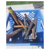 Hammers and Tools Lot (blue crate not included)