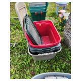 4xBID Plastic Storage Totes